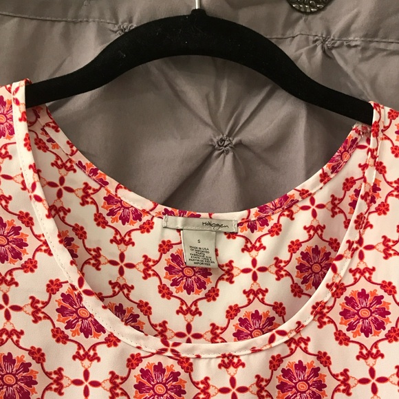 Halogen - Top - red purple patterned - S - Picture 2 of 6